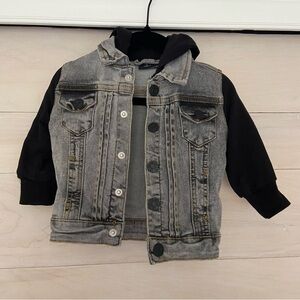 Little bipsy hooded jean jacket 3-6